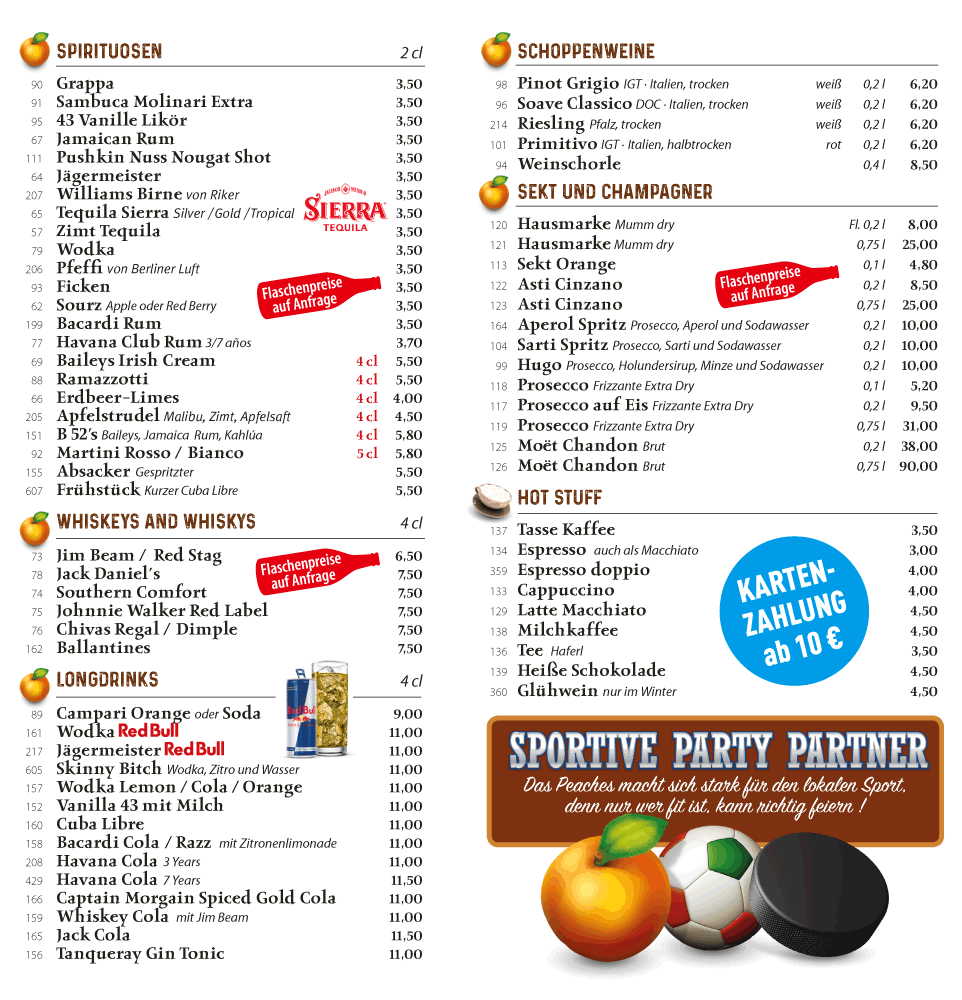 Peaches Augsburg aktuelle Karte